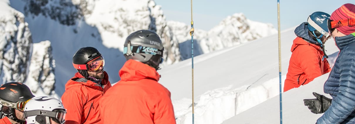 pistetopowder-mountain guides anton ski guiding - off piste avalanche courses
