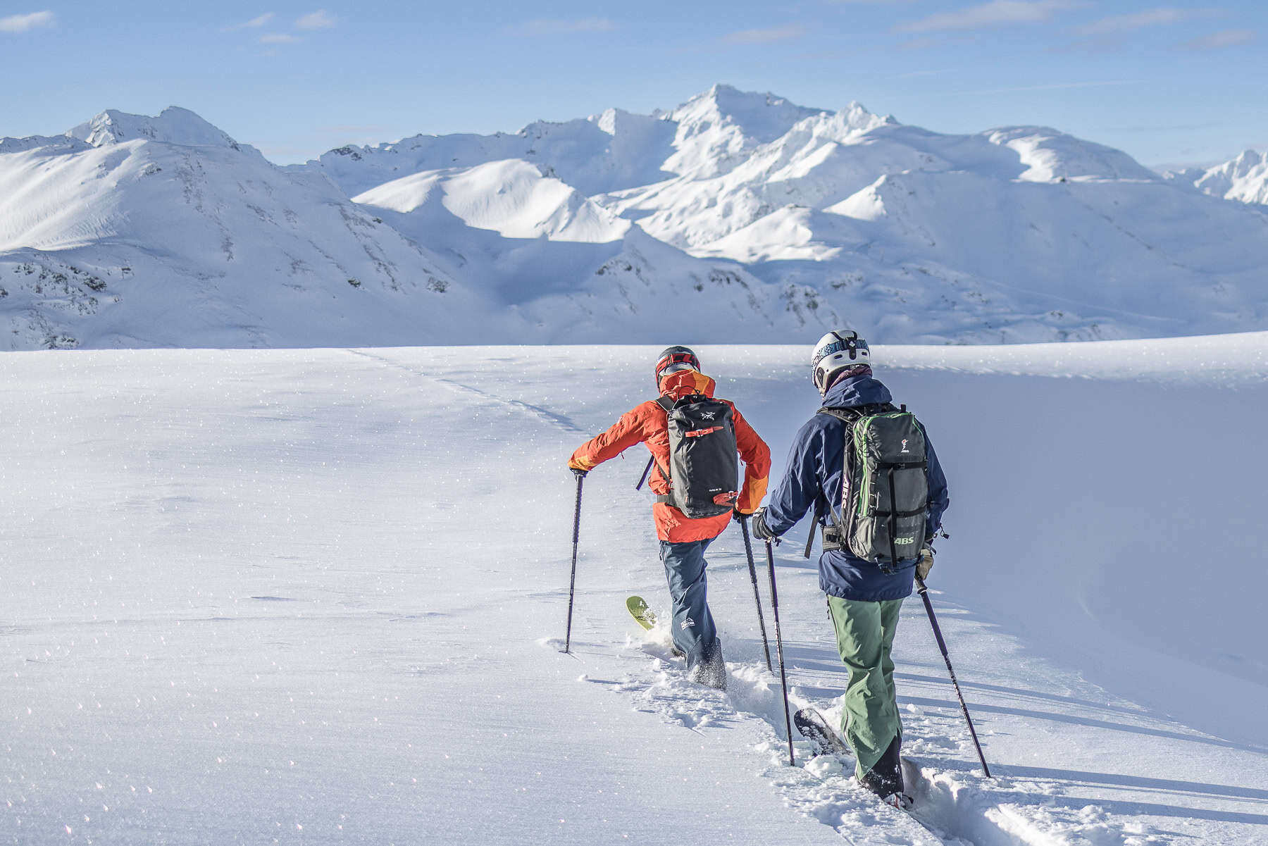 pistetopowder st anton ski touring ski guide booking ski touring st anton arlberg course with your local mountain guides
